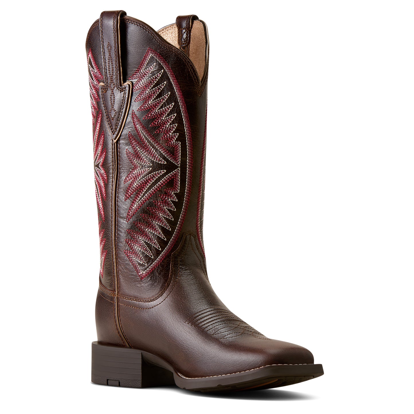 Ariat Ladies 10080434 Round Up Ruidoso Western Boots in Arizona Brown