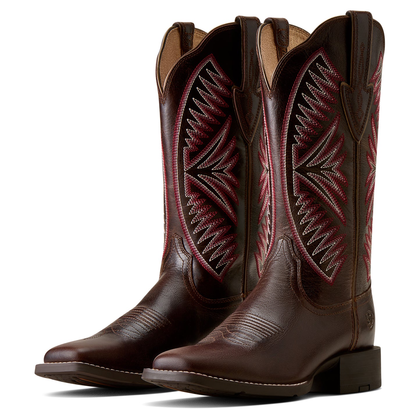 Ariat Ladies 10080434 Round Up Ruidoso Western Boots in Arizona Brown
