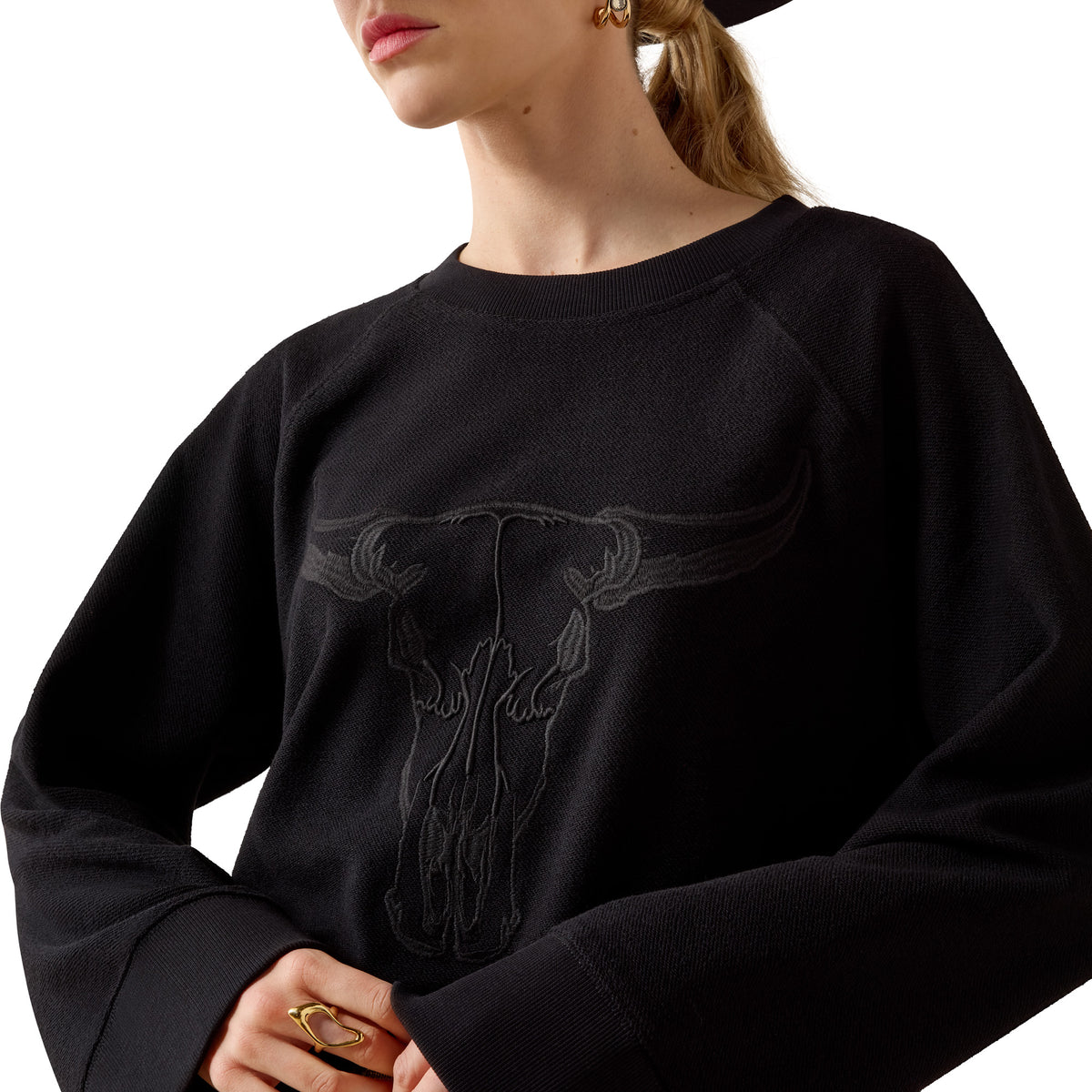 Ariat Ladies 10080672 Steer Statement Sweatshirt