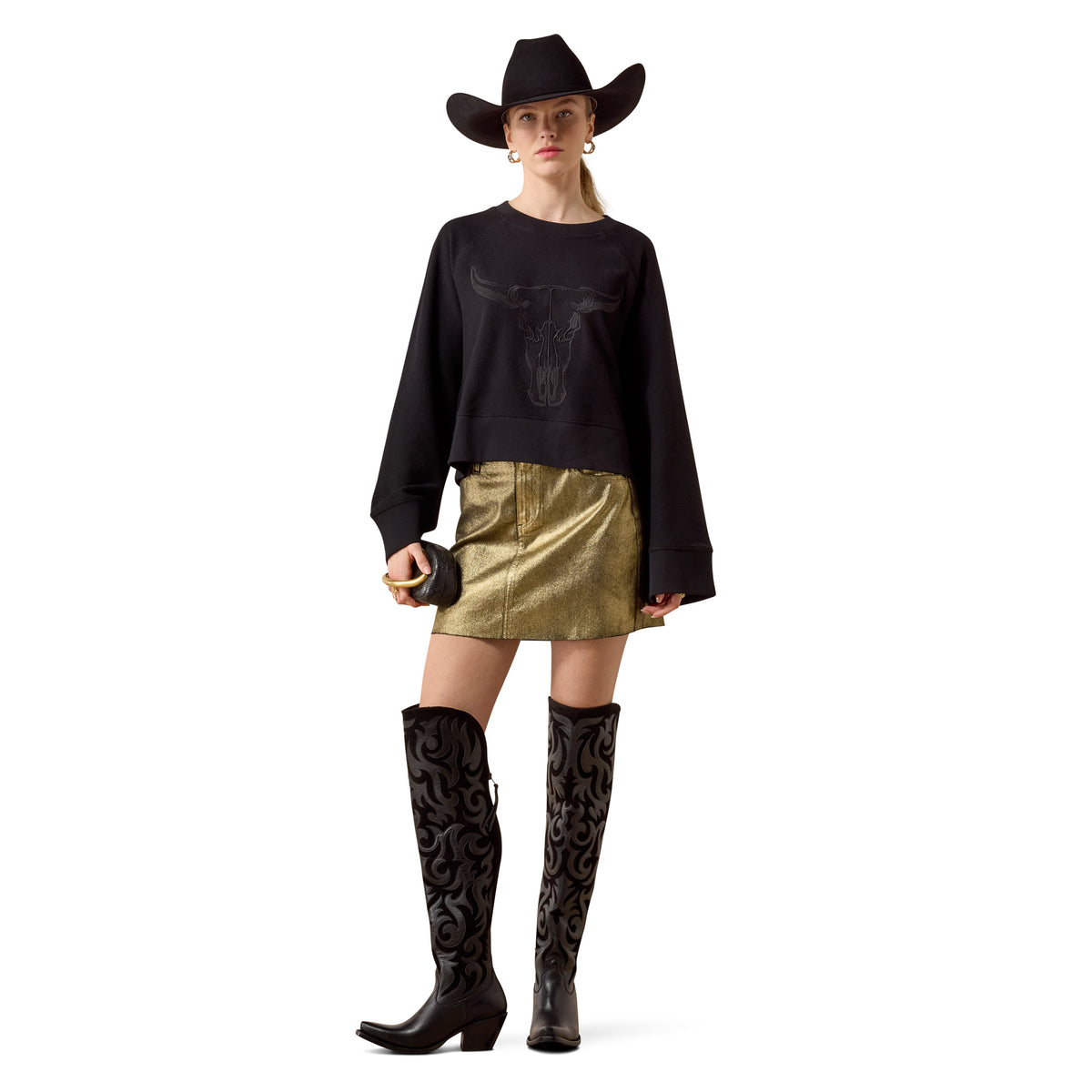Ariat Ladies 10080672 Steer Statement Sweatshirt