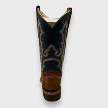 Load image into Gallery viewer, Corral Teens T0190 Teens Honey-Navy Blue Square Toe Western Boots
