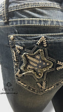 Load image into Gallery viewer, Grace Jeans Big Star Embroidery Mid Rise Bootcut Jeans EBS667
