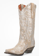 Load image into Gallery viewer, Dan Post Frost Bite DP4303 in Silver/White Ladies Cowboy Boots
