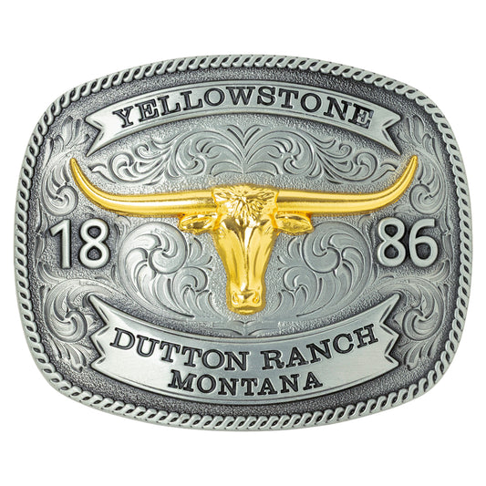 Stars & Stripes Yellowstone Buckle GS-612