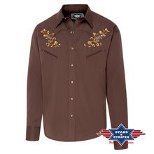 Load image into Gallery viewer, Hogan Brown Men&#39;s Western Shirt
