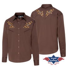 Load image into Gallery viewer, Hogan Brown Men&#39;s Western Shirt
