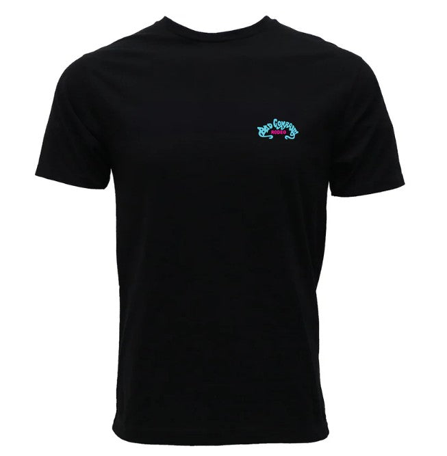 Hooey Bad Company T-shirt Black w/Blue & Pink Logo HT1832BK