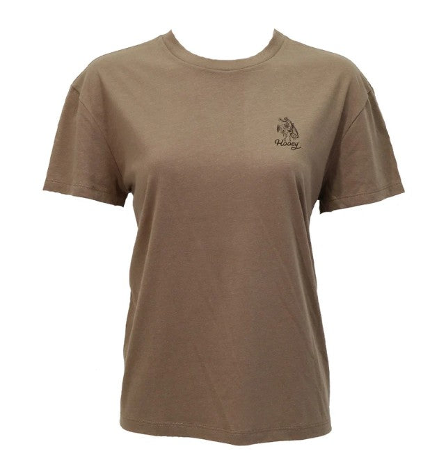 Hooey "Lucky Rider" T-shirt Brown w/Horseshoe Logo HT1901BR