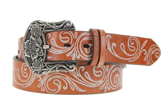 Hooey  "Paloma" Original Belt Tan/Ivory HWBLT006