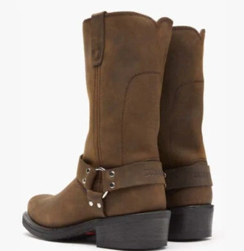 Durango Men's Harness Biker Boots DB594 in Distressed Brown