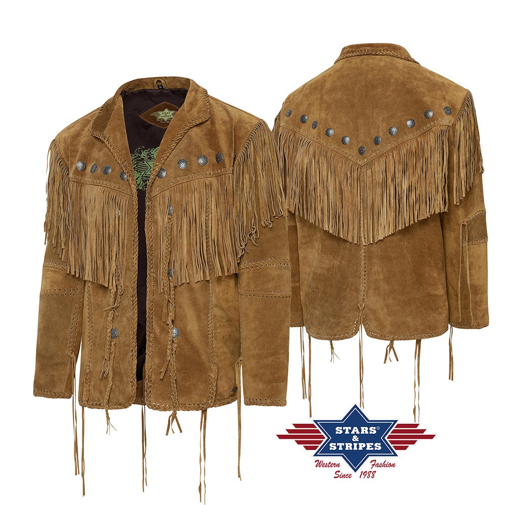 Hombre Brown Men's Western Jacket