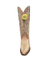 Load image into Gallery viewer, Corral A4709 Embroidery &amp; Studs in Coral Snip Toe Ladies Cowboy Boots
