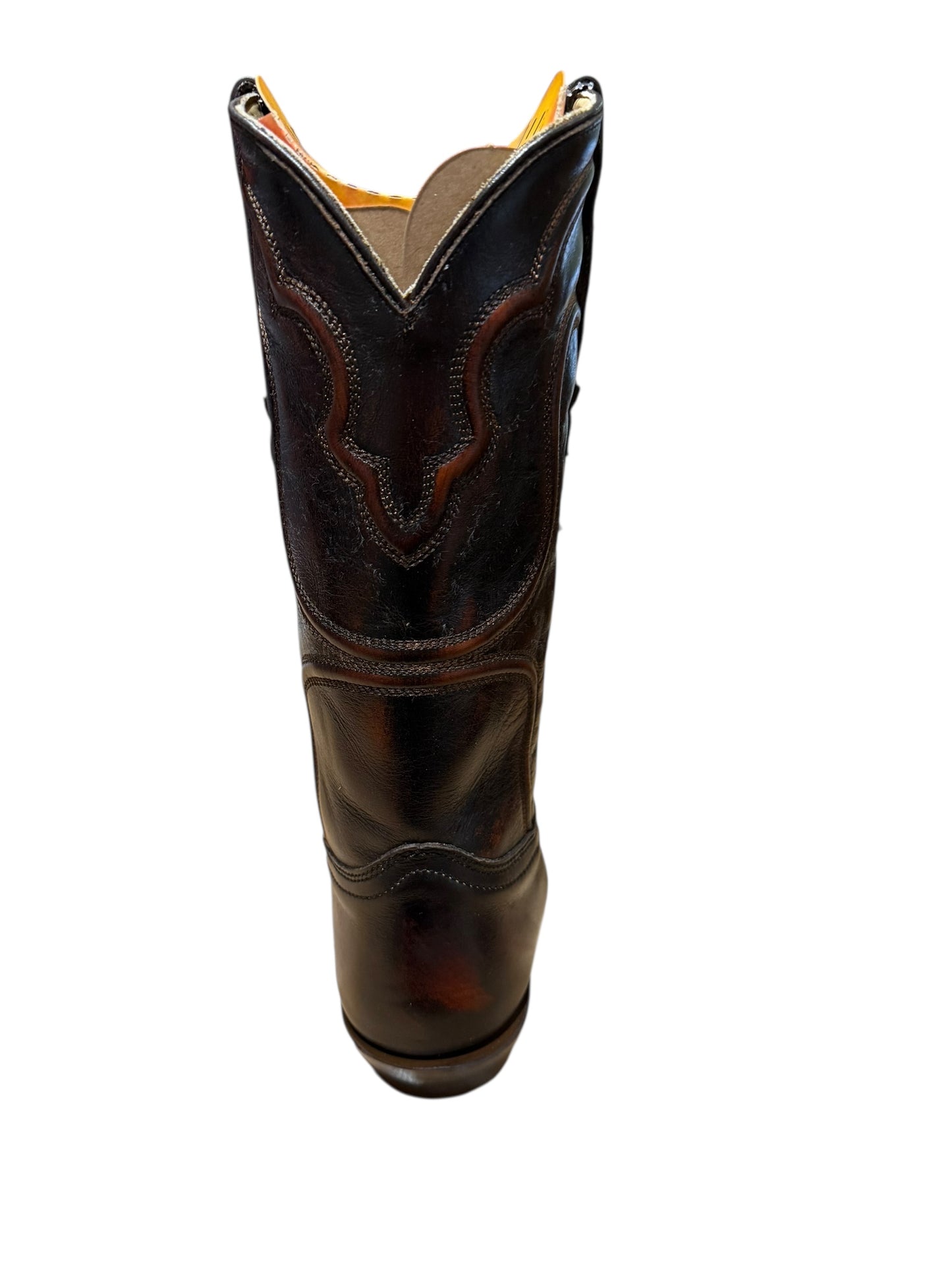Corral A4688- Mens Black/Chestnut Shedron Embroidery J Toe Cowboy Boots