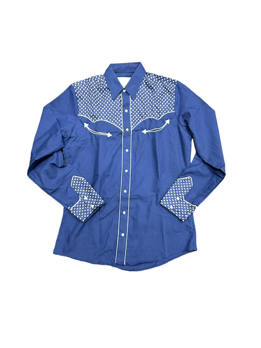 Rangers Ropa Navy 159CA01 Western Shirt