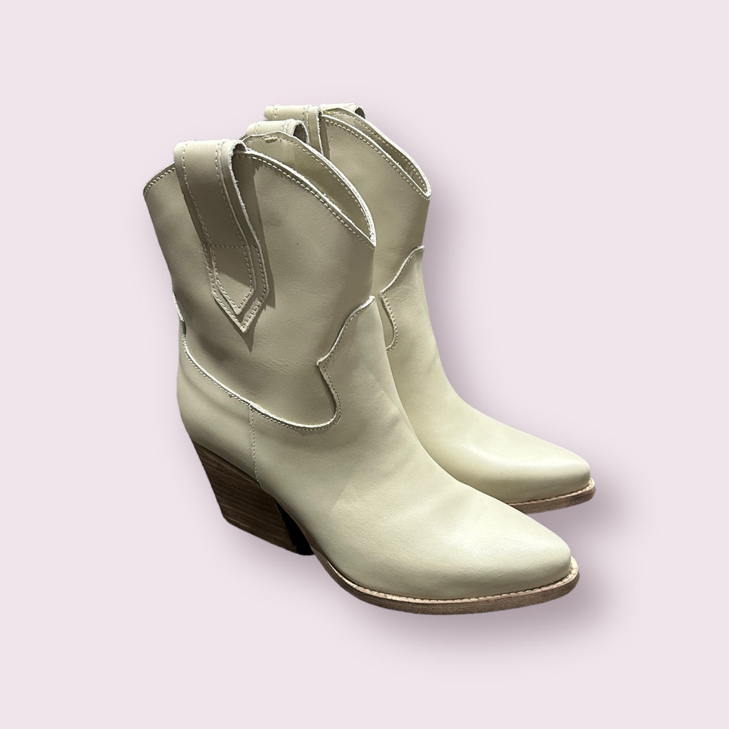 Kali Boots Texan Ankle Boots Billy in Taupe Ladies Cowboy Boots