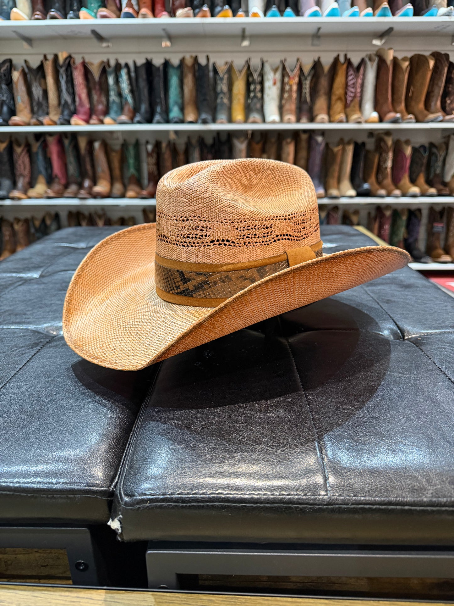American Hat Makers Porter Burnt Sienna Cattleman Top