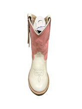 Load image into Gallery viewer, Jama Old West Children&#39;s Broad Round Toe in Pink and White BRC2016
