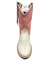 Load image into Gallery viewer, Jama Old West Children&#39;s Broad Round Toe in Pink and White BRC2016
