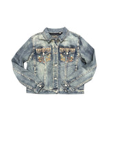 Load image into Gallery viewer, Grace Cactus Embroidered Women&#39;s Denim Jacket TE61880
