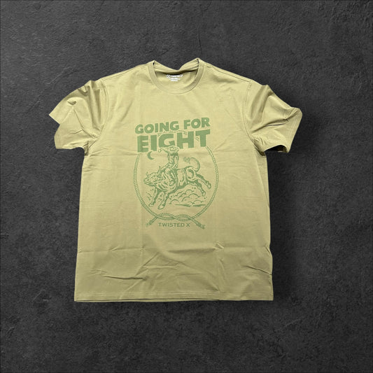 Twisted X Olive Green Logo Tee TSHIRT007