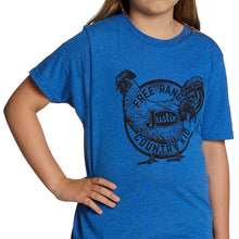 Load image into Gallery viewer, Justin Brands Kids T-Shirt Free Range County Kid in Blue J-G3167
