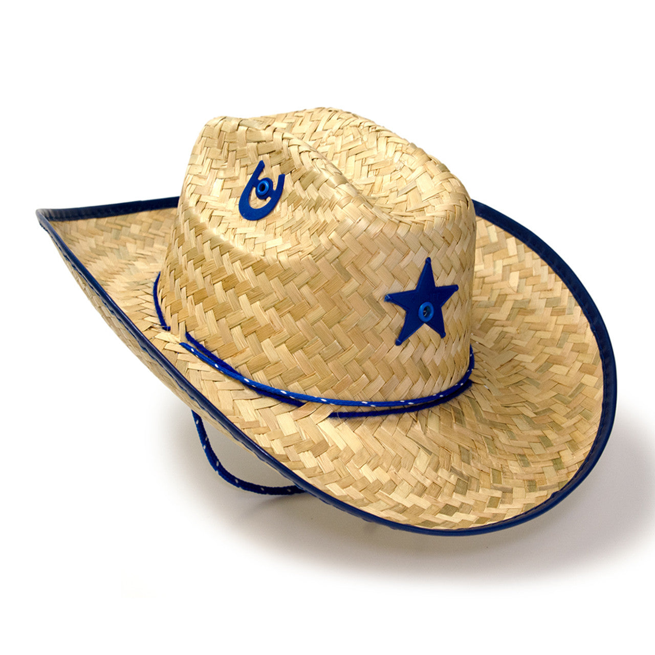 Western Express JJ-5 Palm Straw Hat Sheriff Blue