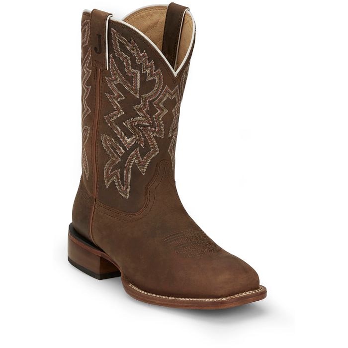 Justin Boots FN7012 Jackpot in Walnut Mens Cowboy Boots