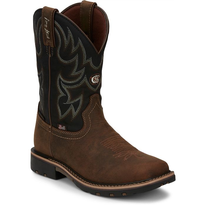 Justin Boots GR9062 George Strait "Fireman Mens Cowboy Boots