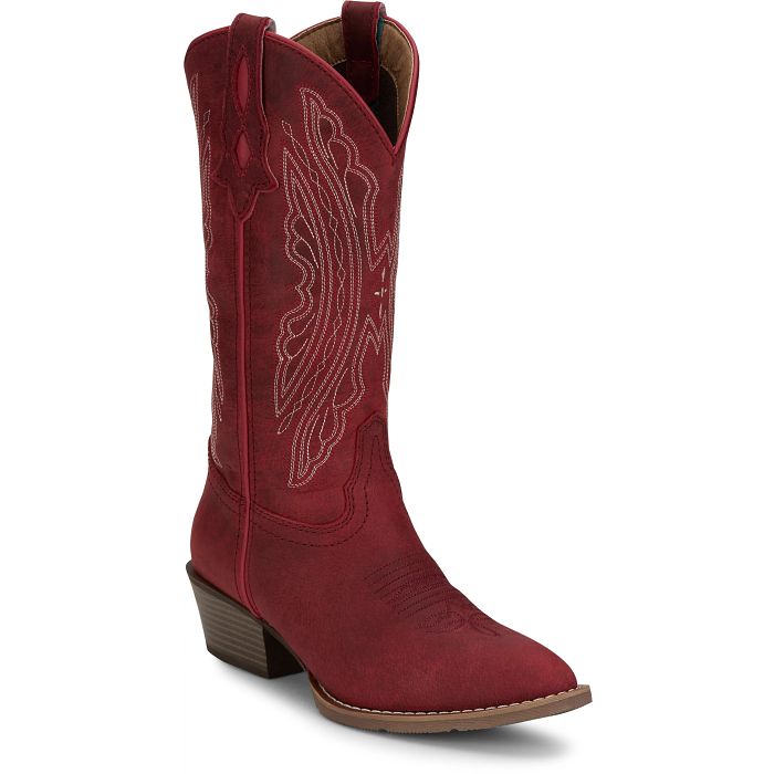 Justin Ladies GY2870 Renie in Classic Red Cowboy Boots