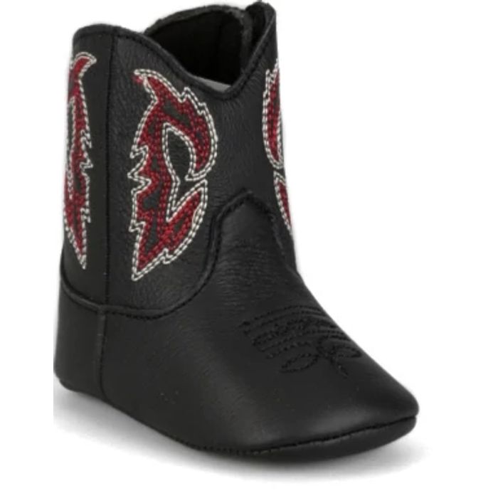 Justin Boots Mutton Buster Baby Boots Canter in Midnight Black MB2525