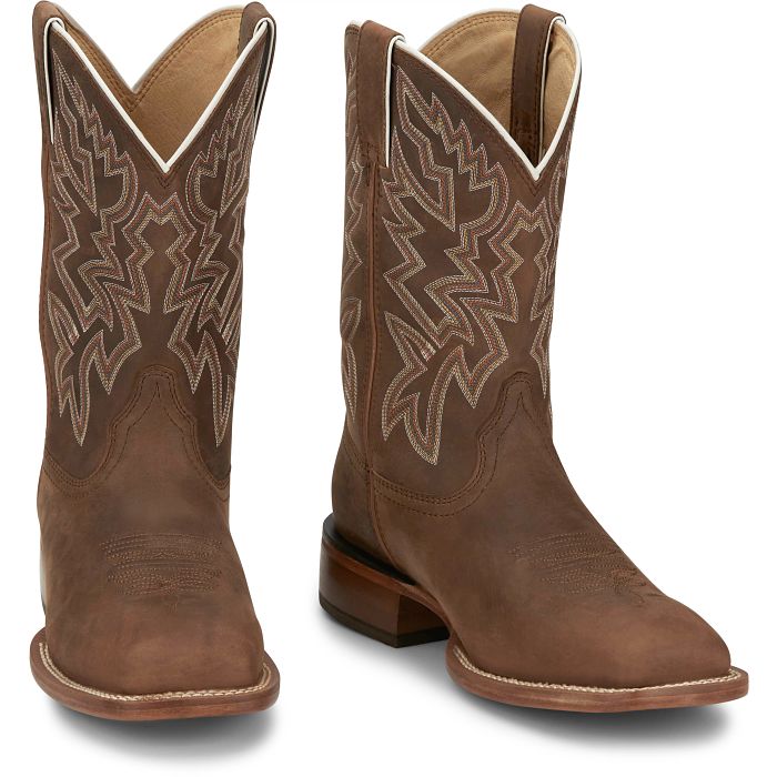 Justin Boots FN7012 Jackpot in Walnut Mens Cowboy Boots