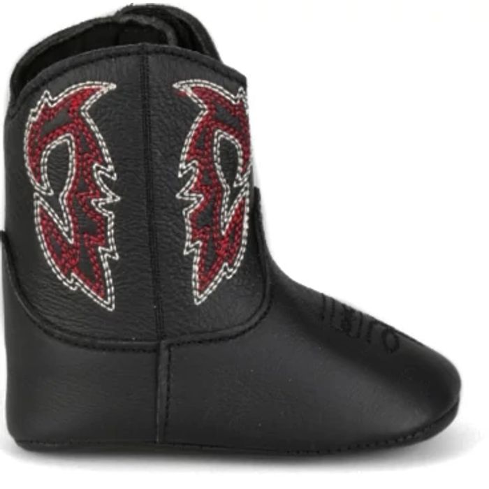 Justin Boots Mutton Buster Baby Boots Canter in Midnight Black MB2525