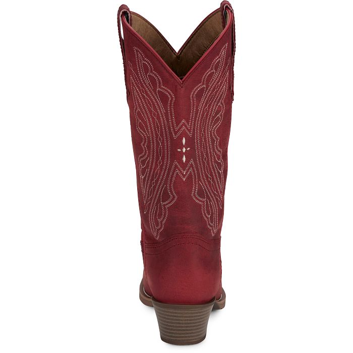 Justin Ladies GY2870 Renie in Classic Red Cowboy Boots