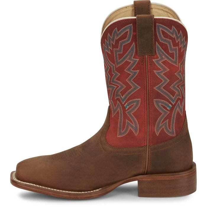 Justin Boots FN7011 Jackpot in Pecan Mens Cowboy Boots