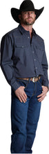 Load image into Gallery viewer, Justin Brands Shirt Ombre Blue with Contrasting piping HJ-1508
