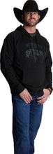 Load image into Gallery viewer, Justin Brands Bison Hoodie in Black J-1510
