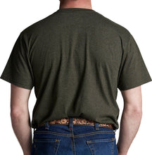 Load image into Gallery viewer, Justin Brands T-Shirt G-3177 Bison Standard of the West in Heather Olive
