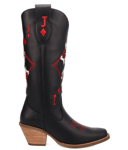 Dingo DI2232-BK Jack of Diamonds Ladies Boots