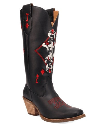 Dingo DI2232-BK Jack of Diamonds Ladies Boots