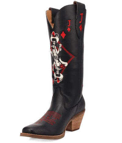 Dingo DI2232-BK Jack of Diamonds Ladies Boots