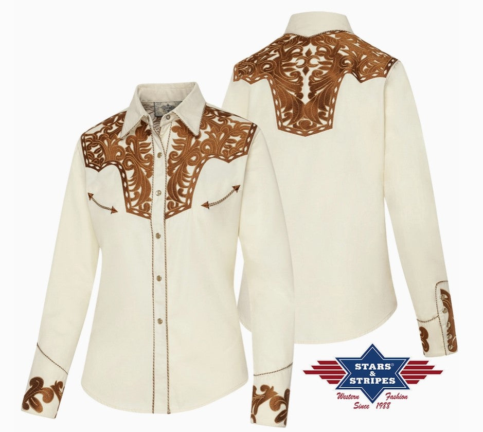 Janice Ladies Western Blouse