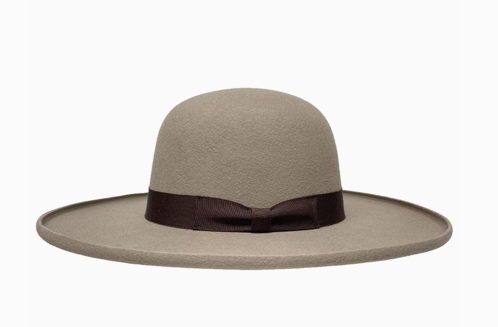 American Hat Makers Josey - Pencil Rim Open Crown Felt Fedora Hat