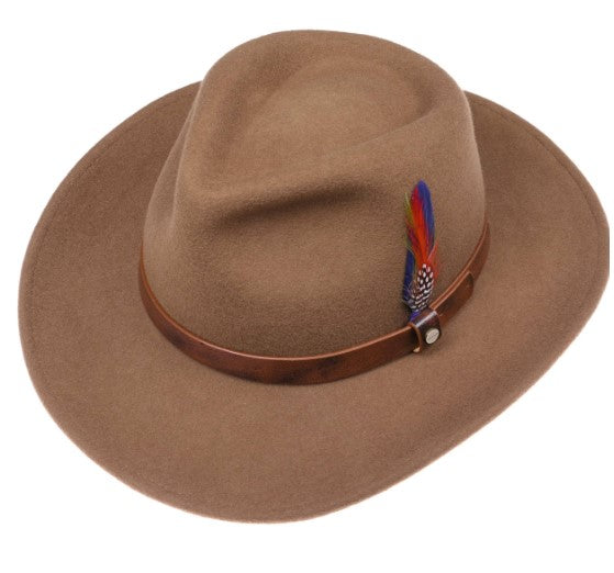 Stetson 2798101 Oklahoma Wool Felt Western Hat in Brown