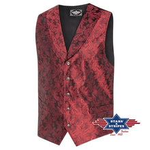 Load image into Gallery viewer, King Red Men&#39;s Western Waistcoat
