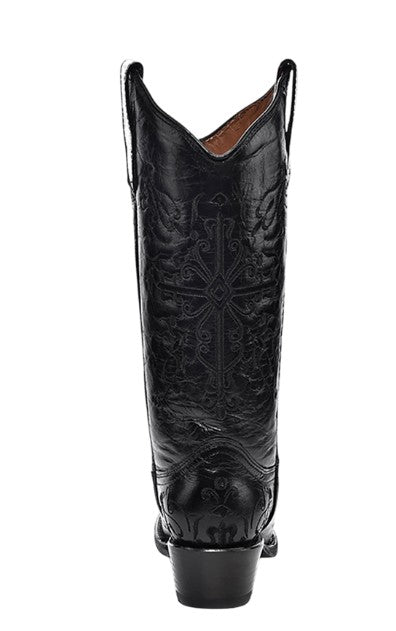 Corral Circle G L5060 Ladies Black Cross Cowboy Boots