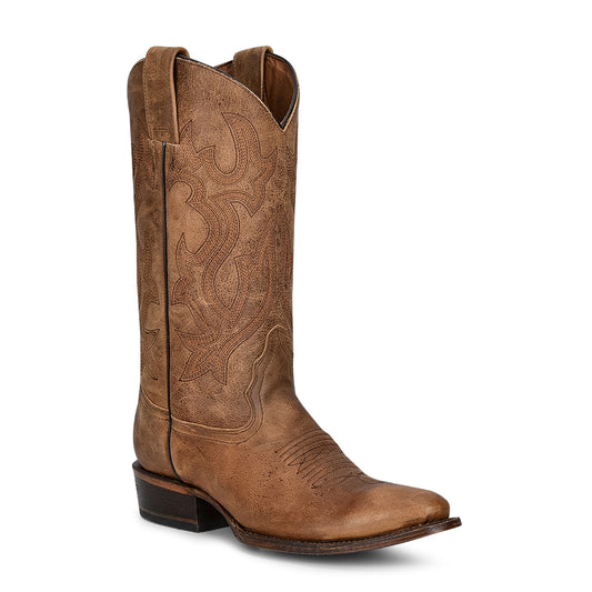 Circle G by Corral Men's L5888 Tan Embroidery Round Toe Cowboy Boot