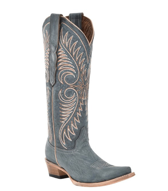 Corral Circle G L6120 Ladies Blue Embroidery Cowboy Boots