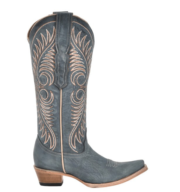 Corral Circle G L6120 Ladies Blue Embroidery Cowboy Boots