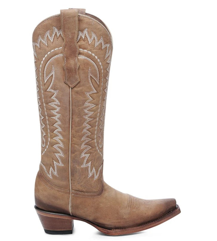Circle G by Corral L6277 Embroidery Sand Snip Toe Ladies Cowboy Boots