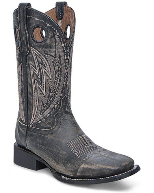 Circle G by Corral L6294 Distressed Cut Out Square Toe Mens Cowboy Boots